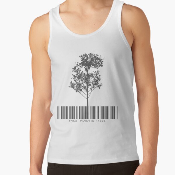 Radiohead T-ShirtBarcode Fake Plastic Trees Tank Top RB2006 product Offical radiohead Merch