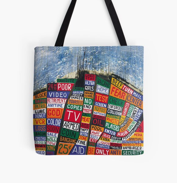 RADIOHEADS All Over Print Tote Bag RB2006 product Offical radiohead Merch